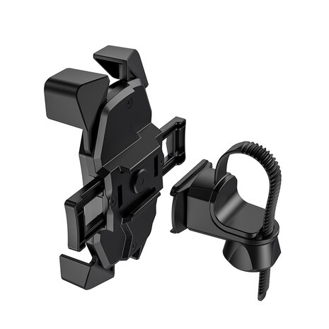 Hoco Telefoonhouder - Universeel GSM houder voor Fiets en Motor - Zwart - Veilig Handsfree Stuurhouder - Light Ride