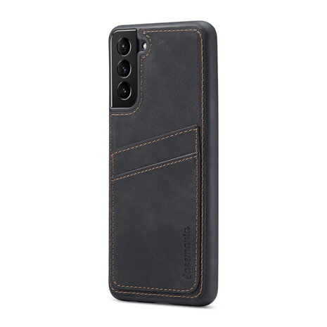 Samsung S25 Plus - Back Cover met Kaarthouder - Charcoal Gray