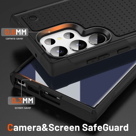 Samsung S25 Ultra - Heavy Duty Case - Zwart