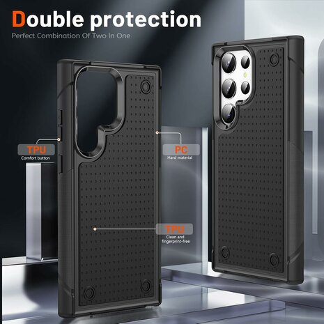 Samsung S25 Ultra - Heavy Duty Case - Zwart