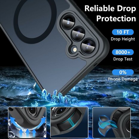 Samsung S23 - Matte MagSafe Armor - Blauw