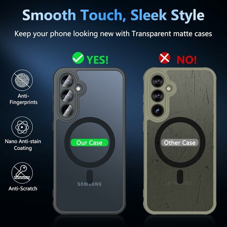 Samsung S23 - Matte MagSafe Armor - Blauw