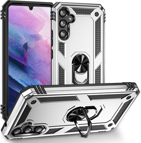 Samsung A54 Grijs - Armor met Kickstand Ring