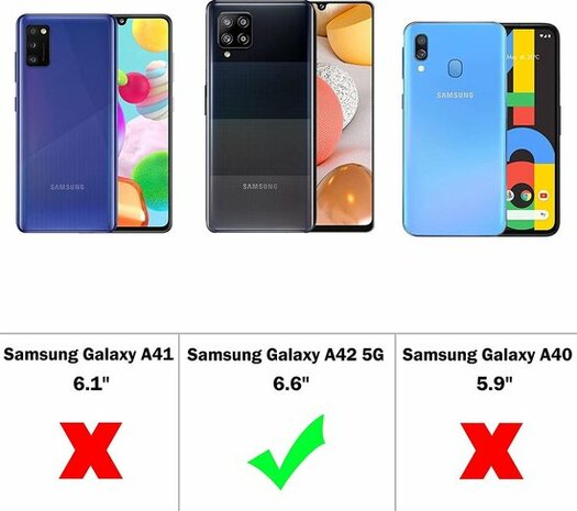 A42 - Back Cover &amp; 2X Glas - Paars