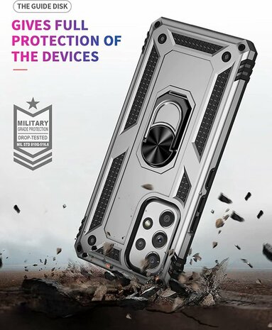 Samsung A33 Grijs - Armor met Kickstand Ring