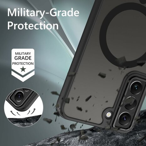 Samsung S22 Plus - Matte MagSafe Armor - Zwart