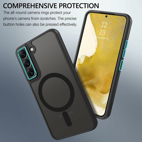 Samsung S22 Plus - Matte MagSafe Armor - Zwart