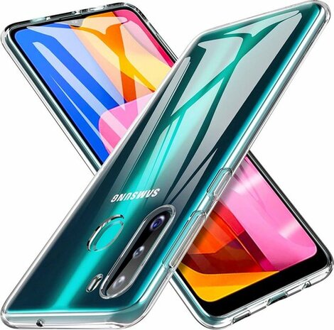 Samsung A21 - Siliconen Back Cover - Transparant