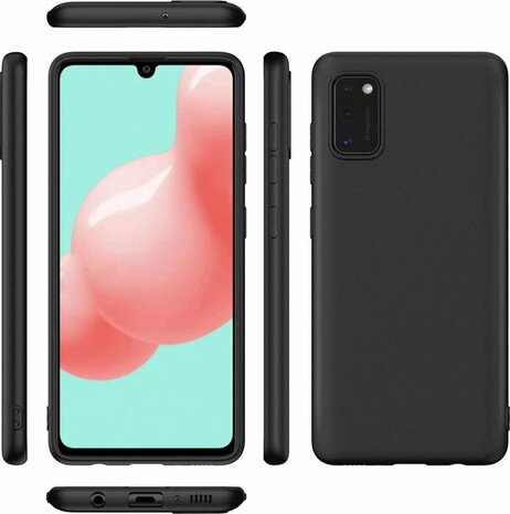 A41 - Back Cover &amp; 2X Glas - Zwart