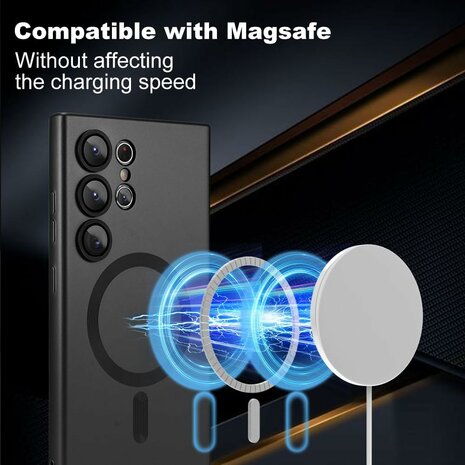 Samsung S24 Ultra - Zwart - MagSafe Matte TPU