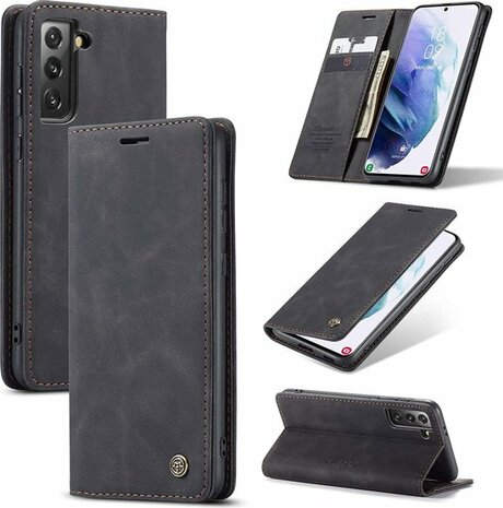 Samsung S21 Plus Charcoal Grey - Book Case