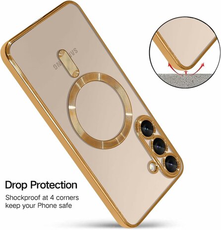 Samsung S25 Plus - MagSafe TPU Back Cover - Goud