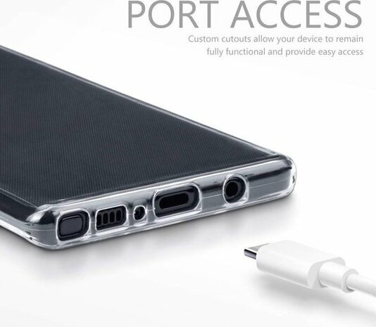 Samsung Note 9 - Siliconen Back Cover - Transparant