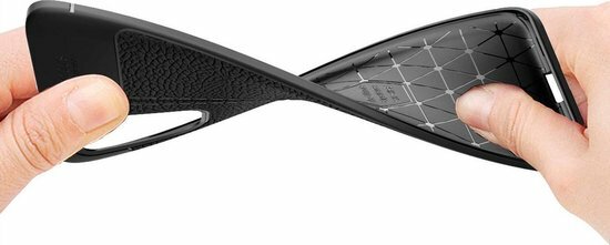 Samsung S20 - Leather Textured Back Cover - Zwart