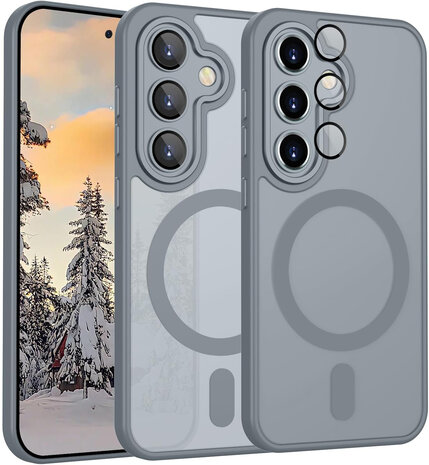 Samsung S25 - Matte MagSafe Armor - Grijs