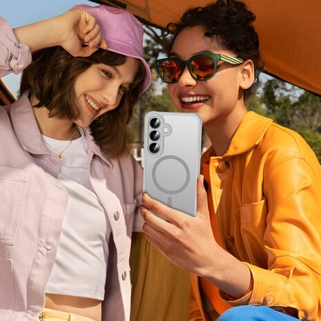 Samsung S25 - Matte MagSafe Armor - Grijs