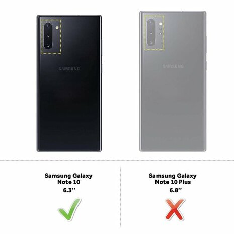 Samsung Note 10 - Siliconen Back Cover - Zwart