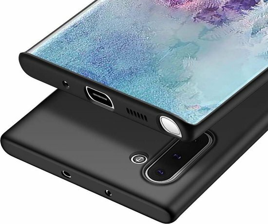 Samsung Note 10 - Siliconen Back Cover - Zwart