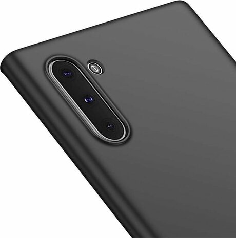 Samsung Note 10 - Siliconen Back Cover - Zwart
