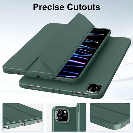 iPad Air (13 inch 2024 &amp; 2025) - Groen - Smart Cover
