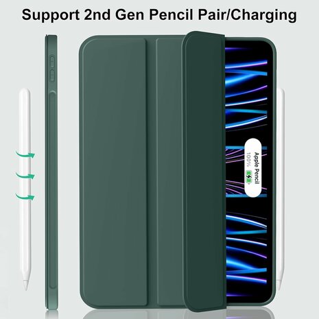 iPad Air (13 inch 2024 &amp; 2025) - Groen - Smart Cover