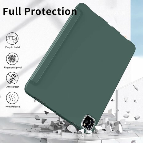 iPad Air (13 inch 2024 &amp; 2025) - Groen - Smart Cover