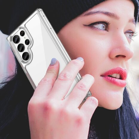 Samsung S24 Ultra Transparant - Armor Back Cover