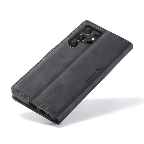 Samsung S24 Ultra Charcoal Gray - Book Case