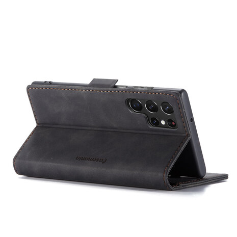 Samsung S24 Ultra Charcoal Gray - Book Case