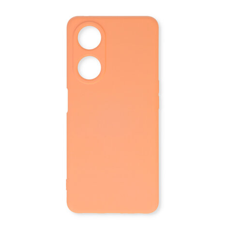 Oppo A58 4G Zalm - Siliconen Back Cover - Roze