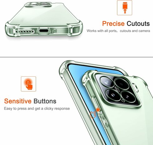 Xiaomi 15 - Anti Shock &amp; 2x Glas - Transparant
