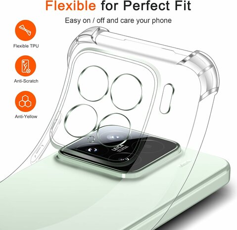 Xiaomi 15 - Anti Shock &amp; 2x Glas - Transparant