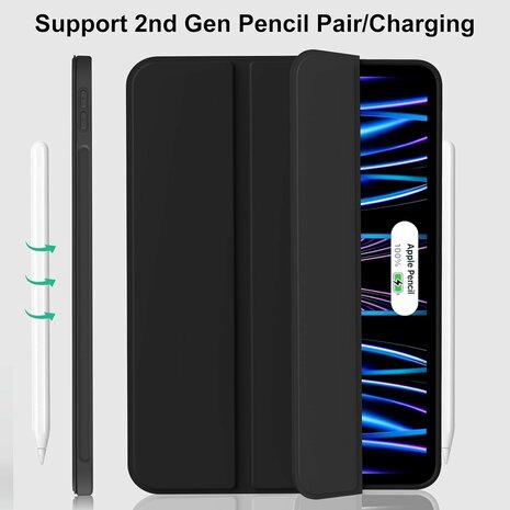 iPad Air (13 inch 2024 &amp; 2025) - Zwart - Smart Cover