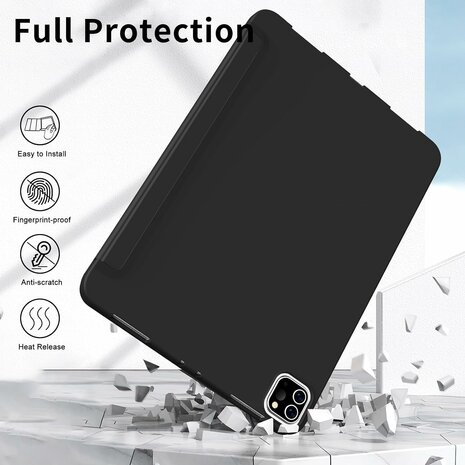 iPad Air (13 inch 2024 &amp; 2025) - Zwart - Smart Cover