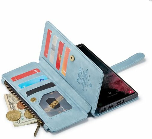 Samsung S23 Ultra Aqua Blue - Book Case met Rits