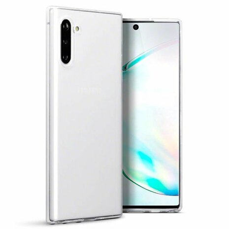 Samsung Note 10 - Siliconen Back Cover - Transparant