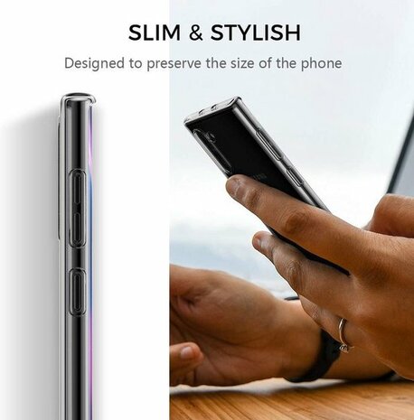Samsung Note 10 - Siliconen Back Cover - Transparant