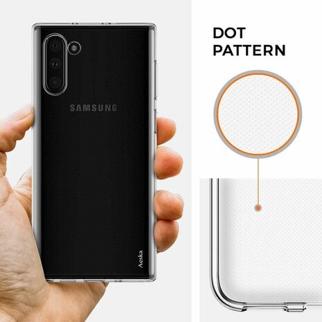 Samsung Note 10 - Siliconen Back Cover - Transparant
