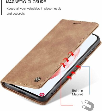 Samsung S21 Plus Sienna Brown - Book Case