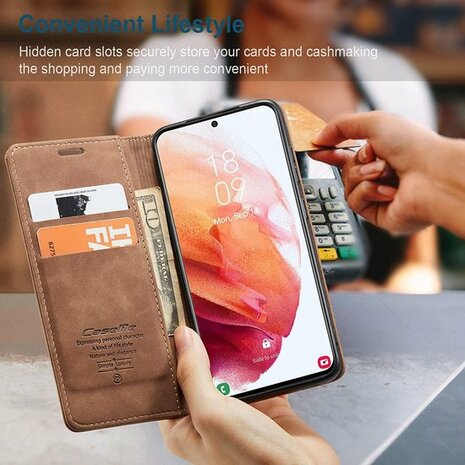Samsung S21 Plus Sienna Brown - Book Case