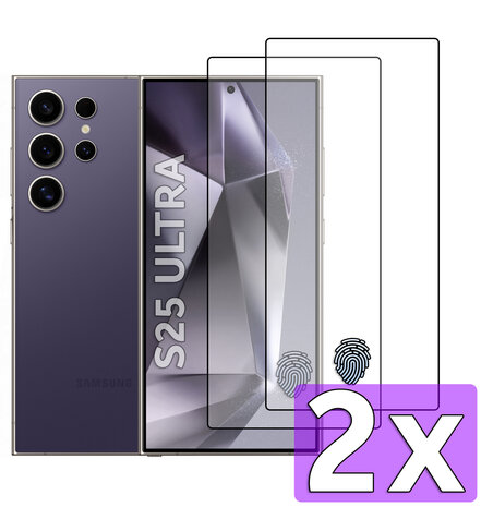 Samsung S25 Ultra - Full Glass Bescherming - 2 Stuks