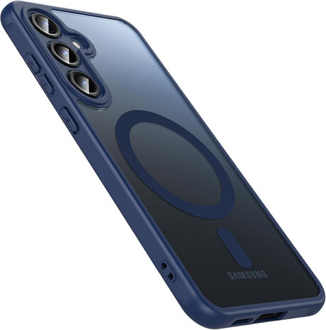 Samsung S24 FE - Blauw - Matte Armor - Geschikt voor MagSafe