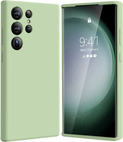 Samsung S24 Ultra - Liquid Back Cover - Licht Groen