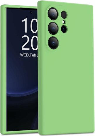 Samsung S24 Ultra - Liquid Back Cover - Licht Groen