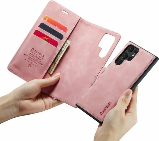 Samsung S23 Ultra Pale Pink - 2 in 1 Magnetic Book Case