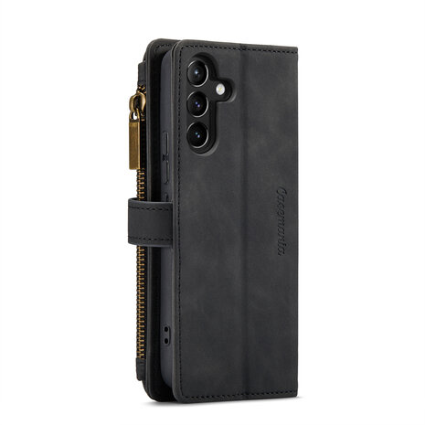 Samsung S25 - Charcoal Gray - Book Case met Rits