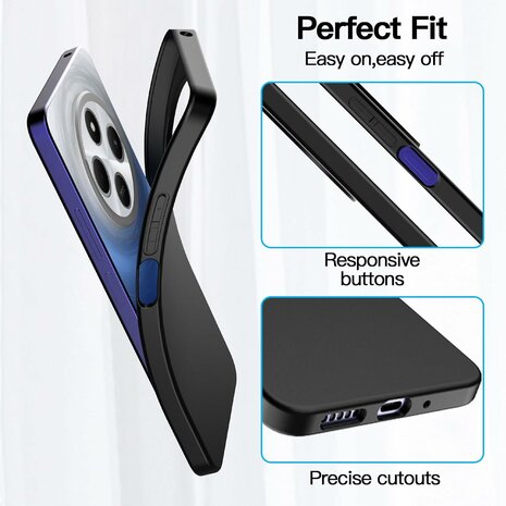 Redmi 14C - Siliconen Back Cover - Zwart