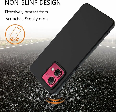 Moto G84 - Siliconen Back Cover - Zwart