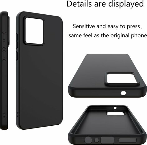 Moto G84 - Siliconen Back Cover - Zwart