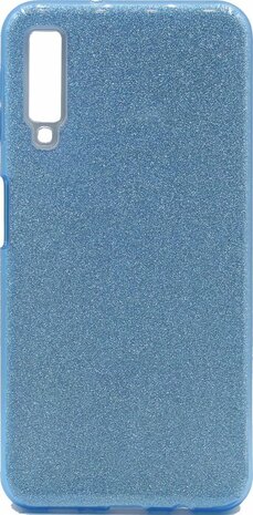 Samsung A9 2018 - Glitter Back Cover - Blauw
